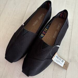 TOMS Men’s Alpargata Black on Black Canvas NWTs Mens Size 9
